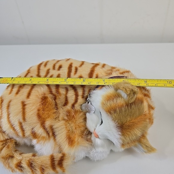 Perfect Petzzz Realistic Tabby Orange Cat Breathing Sleeping Pet Working - Picture 7 of 10